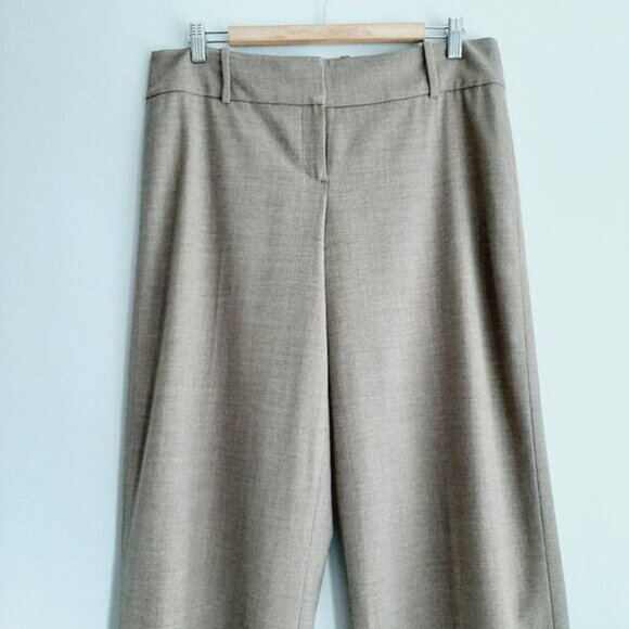 ELIE TAHARI Wool Blend Classic Dress Pants Taupe Sz 10 - Picture 3 of 8